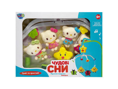 Музичний мобіль на ліжечко "Прекрасні сни" D089-90-1 з заводним механізмом