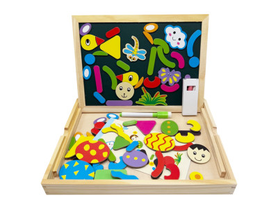 Дерев'яна іграшка "Магнітна дощечка 2 в 1" MD 0815C двостороння пенал крейда Дерев'яна іграшка "Магнітна дощечка 2 в 1" MD 0815C двостороння пенал крейда