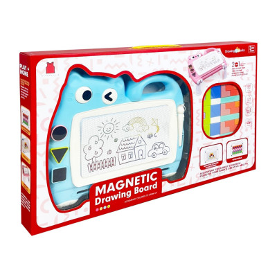 Магнітна дошка для малювання "Котик" 2 в 1 QY228(Turquoise) тетріс пазли