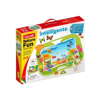 Творчий набір для занять мозаїкою Quercetti 0968-Q 300 фішок 16 фігурок дошка