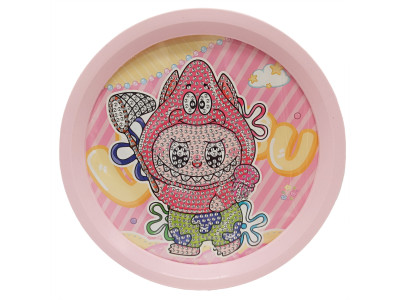 Дитячий набір алмазна мозаїка "Лабубу" YK-6532-14 (Pink)