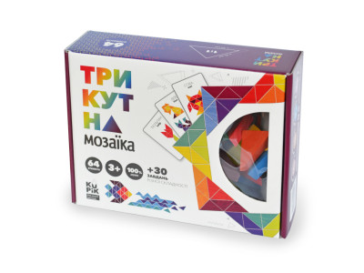 Деревяна гра "Трикутна мозаїка" Kupik 900194 64 деталі Деревяна гра "Трикутна мозаїка" Kupik 900194 64 деталі