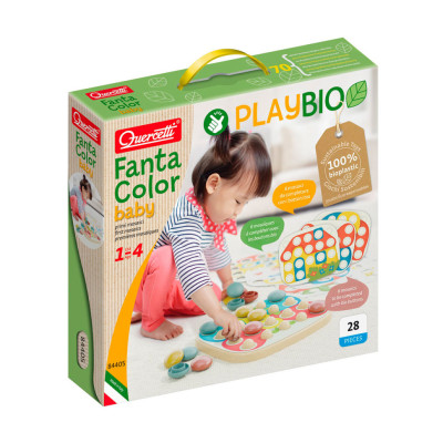 Набір для занять мозаїкою Fantacolor Baby Quercetti 84405-Q серії "Play Bio" Набір для занять мозаїкою Fantacolor Baby Quercetti 84405-Q серії "Play Bio"