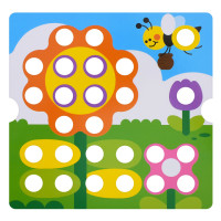 Розвиваюча мозаїка Button Idea YG898-6 46 деталей картки 12 штук