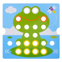 Розвиваюча мозаїка Button Idea YG898-6 46 деталей картки 12 штук
