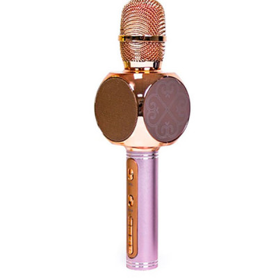 Бездротовий Bluetooth мікрофон для караоке срібний DM High Quality Silver YS-63 Silver