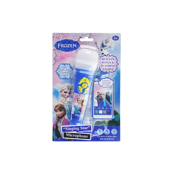 Мікрофон "FROZEN" музичний зі світлом 1603 Мікрофон "FROZEN" музичний зі світлом 1603