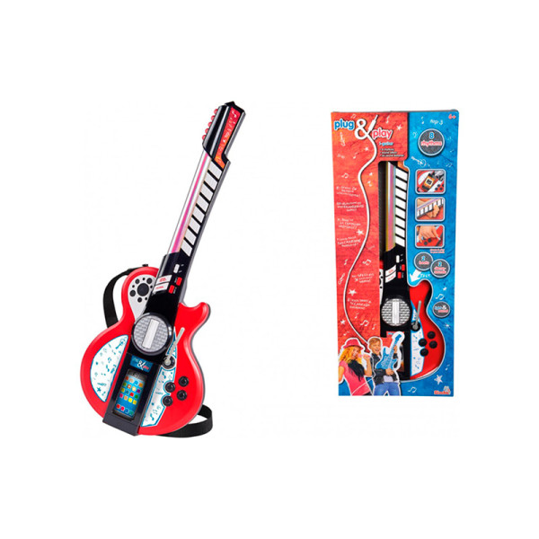 УЦІНКА Музичний інструмент "Гітара" з роз`ємом для MP3-плеєра 8 муз. ефектів 66 6838628