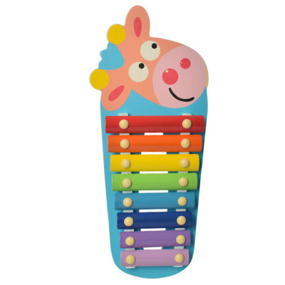 Дитяча іграшка Ксилофон WW-189 деревяний Корівка