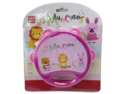 Бубон дитячий Musicians пластиковий 8807_Pink Бубон дитячий Musicians пластиковий 8807_Pink