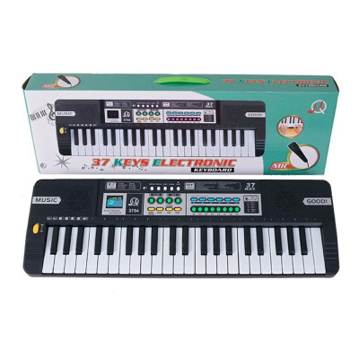 Дитяча музична іграшка "Синтезатор" MQ-3754 37 клавіш мікрофон звуки тварин