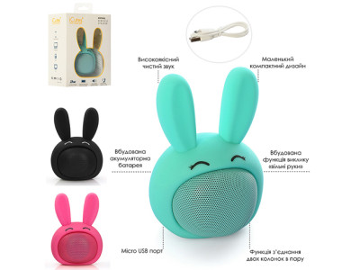 Колонка "Зайчик" аккум Bluetooth USB MB-M815