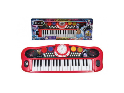 Музичний інструмент "Диско. Електросинтезатор" 37 клавіш 8 ритмів 56 см 6834101 Музичний інструмент "Диско. Електросинтезатор" 37 клавіш 8 ритмів 56 см 6834101