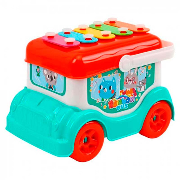 Ксилофон для дітей ТехноК в вигляді автобусу 9857 Ксилофон для дітей ТехноК в вигляді автобусу 9857