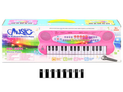 Піаніно з мікрофоном і зарядкою HS3211AB Піаніно з мікрофоном і зарядкою HS3211AB