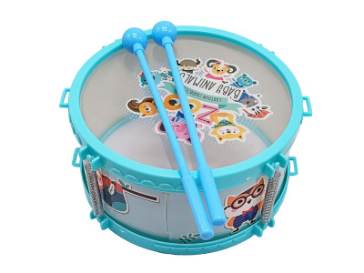 Дитяча іграшка Барабан 168-14C(Turquoiuse) палички 2 шт 20см