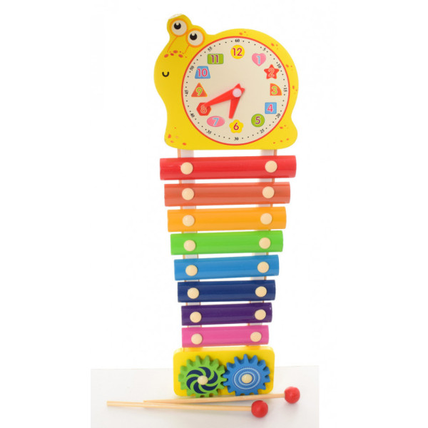 Дитяча іграшка Ксилофон MD 2170 деревяний Равлик