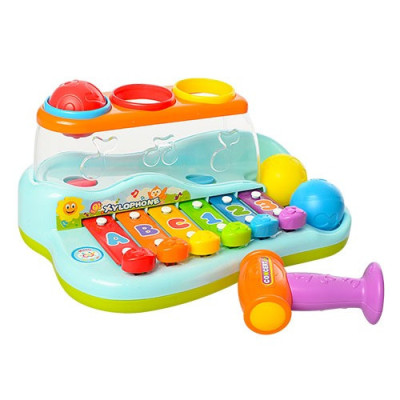 Розвиваюча музична іграшка "Ксилофон" 9199, логіка, з молотком