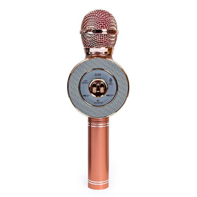Караоке Мікрофон (розово-золотий) WS-668 Pink Караоке Мікрофон (розово-золотий) WS-668 Pink