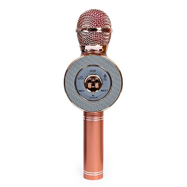 Караоке Мікрофон (розово-золотий) WS-668 Pink