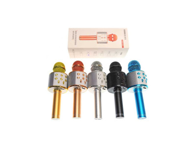Мікрофон-караоке bluetooth WS-858 Мікрофон-караоке bluetooth WS-858