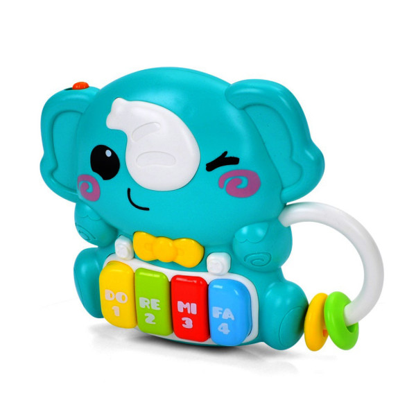 Дитяче піаніно "Слоник" 503-20 звуки тварин 15 см музика