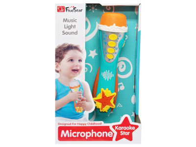 Дитячий іграшковий мікрофон 34564AB(Turquoise) звук музика регулятор гучності Дитячий іграшковий мікрофон 34564AB(Turquoise) звук музика регулятор гучності