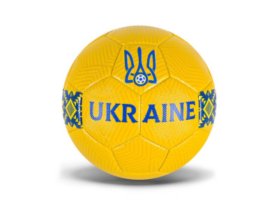 М'яч футбольний "Ukraine" FU2582 розмір № 5 Жовтий М'яч футбольний "Ukraine" FU2582 розмір № 5 Жовтий