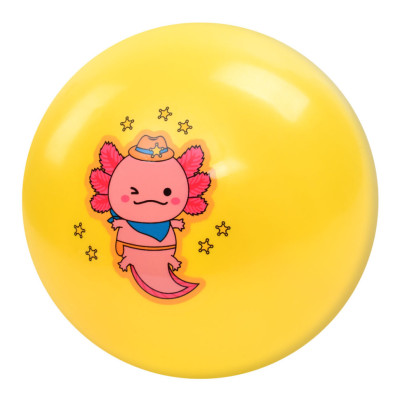 М'яч дитячий "Аксолотль" MS 3736(Yellow) 9 дюймів 60 грам