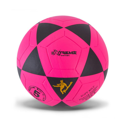 Мяч футбольний FB24521(Pink) розмір №5 ПВХ 390 гр