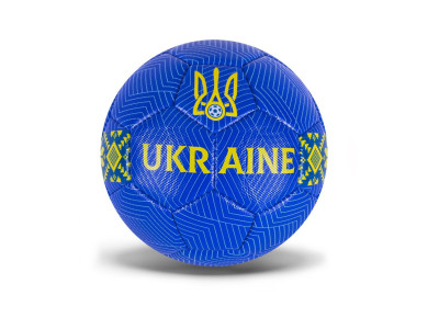 М'яч футбольний "Ukraine" FU2582 розмір № 5 Синій М'яч футбольний "Ukraine" FU2582 розмір № 5 Синій