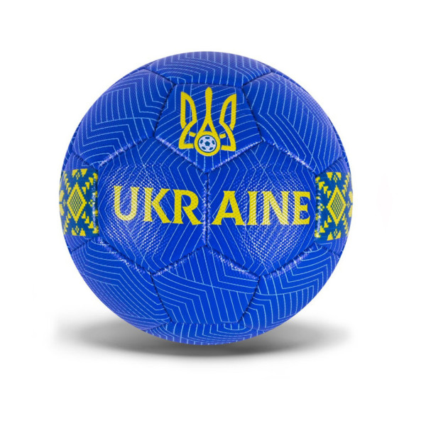 М'яч футбольний "Ukraine" FU2582 розмір № 5 Синій М'яч футбольний "Ukraine" FU2582 розмір № 5 Синій