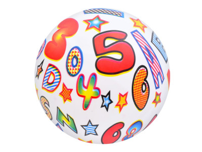 Дитячий мяч "Цифри" MS 3733(White) 9 дюймів