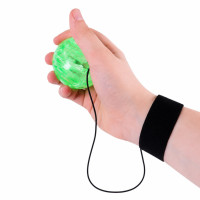 Дитячий мяч Пострибунчик PR2511(Green) тренажер мяч 6 см світиться з мотузкою 1 м