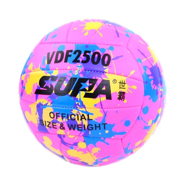 Мяч волейбольний MS 3885(Pink) діаметр 213 см ПВХ 260-280 грам