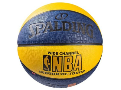 Мяч баскетбольний NBA NE-BAS-1500 № 7 синьо-жовтий