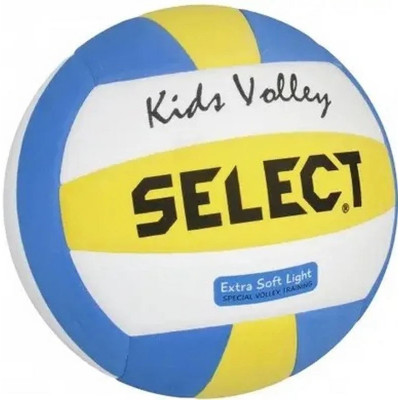 Мяч волейбольний KIDS VOLLEY NEW Select 214460-329 білий жовтий синій № 4