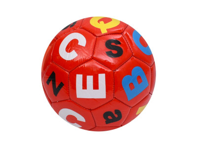 Мяч футбольний Alphabet MS 4833(Red) розмір №2 90 г у пакеті