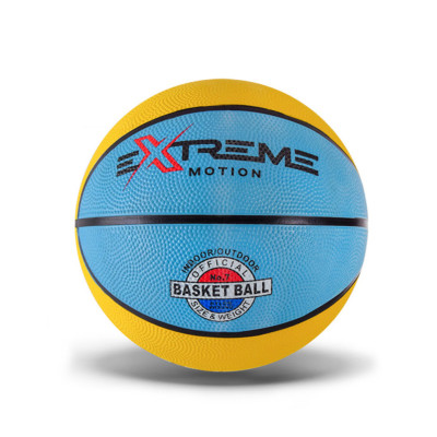 Мяч баскетбольний Extreme Motion BB1485 № 7 520 грам Жовто-блакитний
