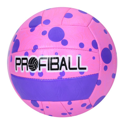 М'яч волейбольний MS 3814(Pink) діаметр 21 см ПВХ 260-280 грам