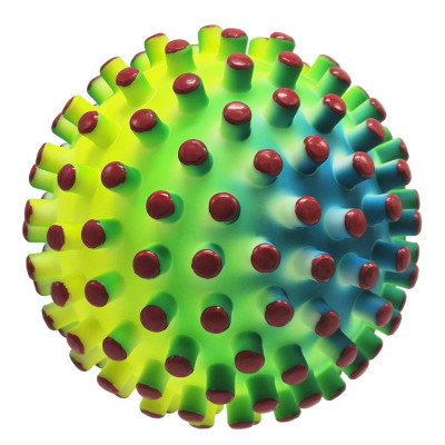 Дитячий шипастий мяч RB26524(Red-2) гума 90 грам