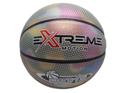 М'яч баскетбольний Extreme Motion BB2208(White) № 7 світловідбиваючий