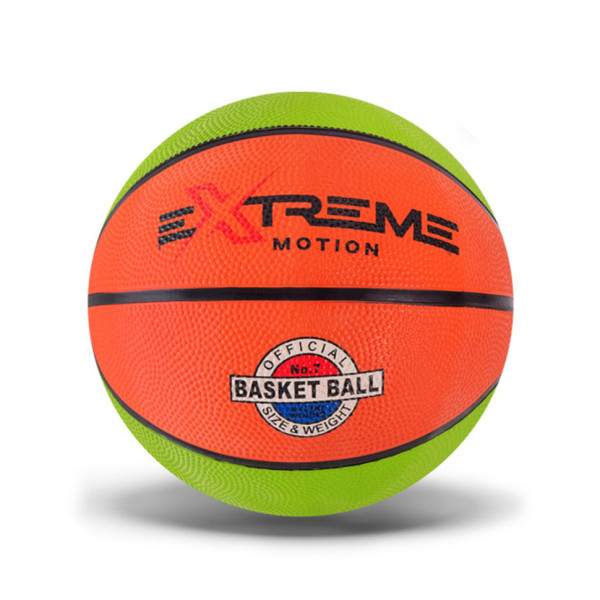 Мяч баскетбольний Extreme Motion BB1485 № 7 520 грам Зелено-коричневий