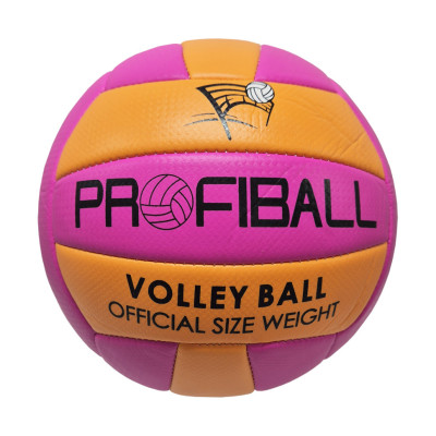 Мяч волейбольний EV-3159(Pink-Orange) діаметр 207 см 18 панелей 260-280 г