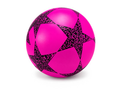 Дитячий гумовий мяч Зірка RB20302(Pink) 60 грам діаметр 18 см