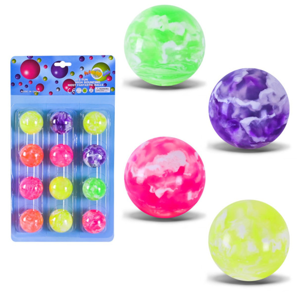 М'яч стрибун "Блискучий" PR2508 в наборі 12 штук М'яч стрибун "Блискучий" PR2508 в наборі 12 штук