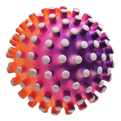 Дитячий шипастий мяч RB26524(White-2) гума 90 грам