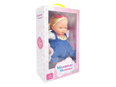 Дитяча мяконабивна лялька M 5885 I UA(Blue) 33 см музичні ефекти