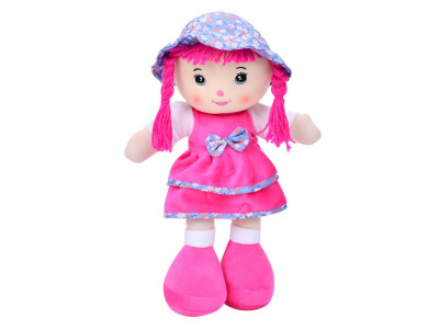 Дитяча іграшкова Лялька F23714 мяконабивна 33 см Темно-рожевий