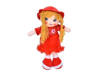 Дитяча іграшкова лялька YG0009(Red) 33 см мяка набивна петелька
